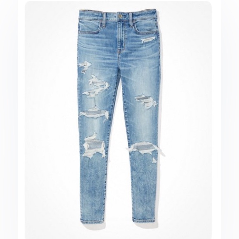 AMERICAN EAGLE. NEXT LEVEL STRETCH. High-rise jegging crop